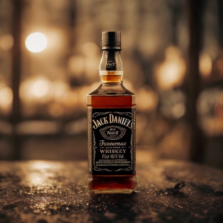Bottle of whiskey background replacement